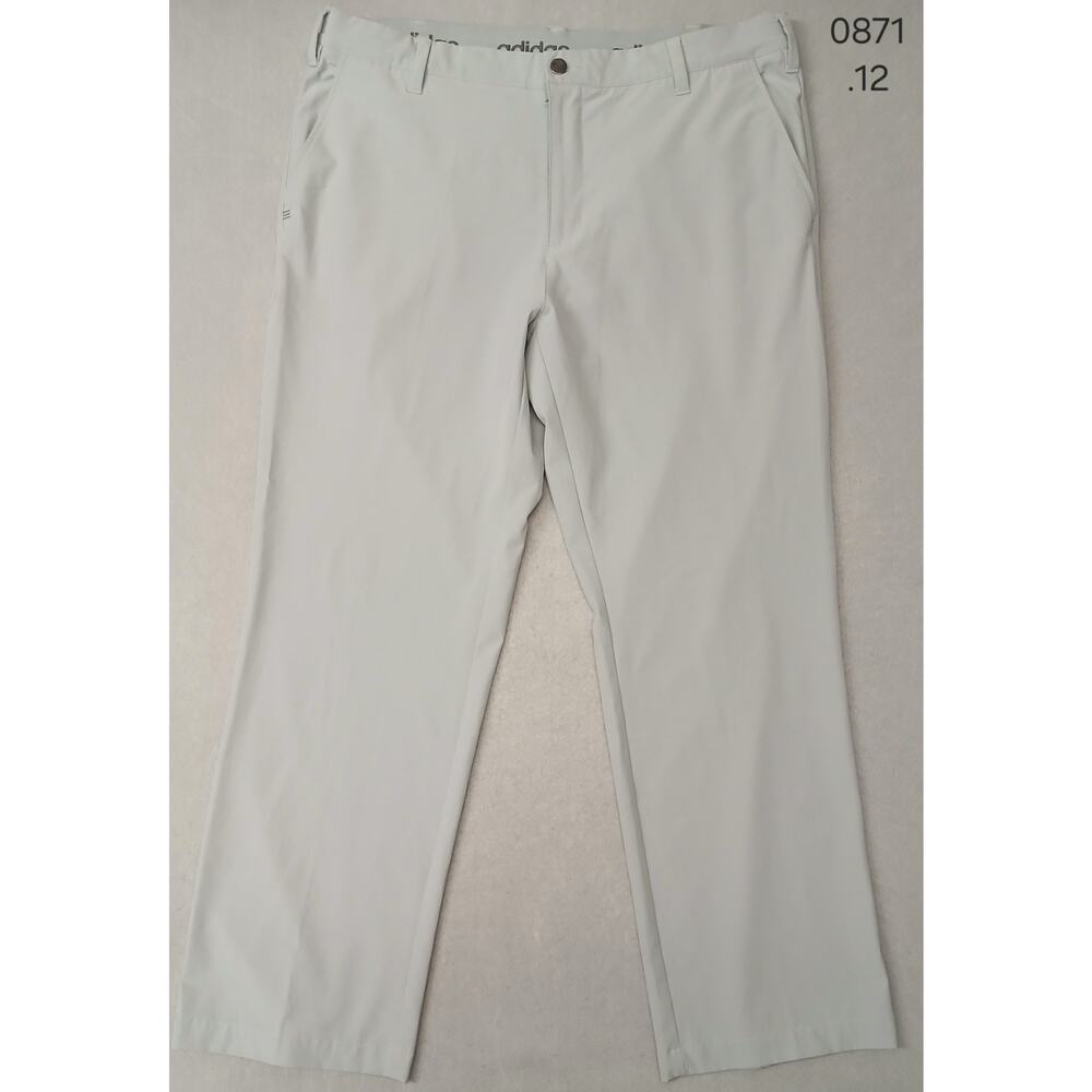 Adidas (38x30) Men's Beige Dri-Fit Straight Chino Trousers